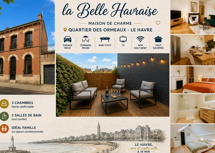 Villa De Charme La Belle Havraise 6 Pers 3 Chambres Terrasse Avec Garage